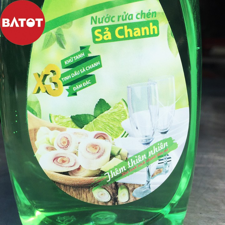 Nước Rửa Chén Siêu Đậm Đặc Swat Hương Sả Chanh 400g