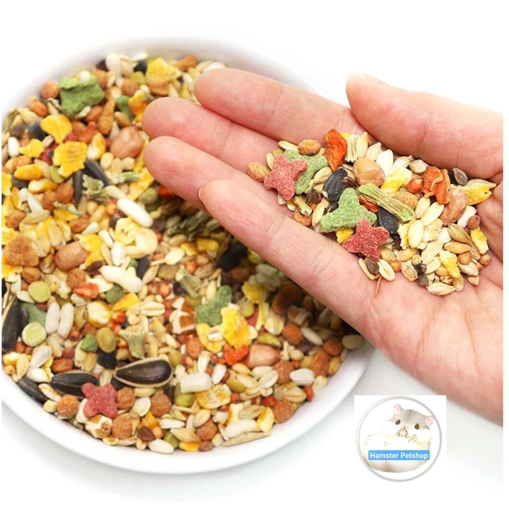 Thức ăn Crispy hãng Jolly cho Hamster, Sóc, Nhím 1kg