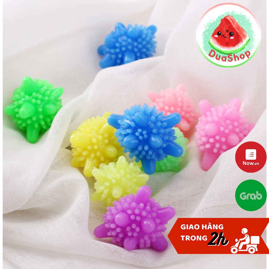 Bóng Gặt Là Thẳng Quần Áo - Cầu Gai Thả Máy Giặt Hỗ Trợ Giảm Nhăn - Bóng Giặt Sinh Học Duashop