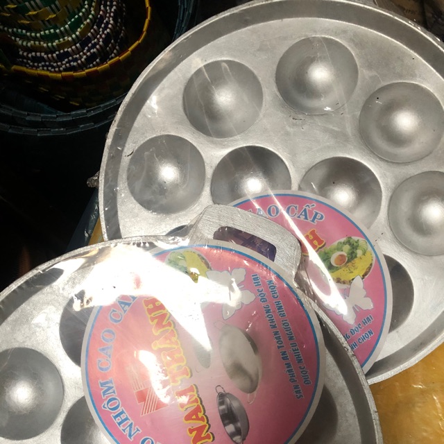 Chảo Bánh Khọt 12 lỗ (loại tốt)