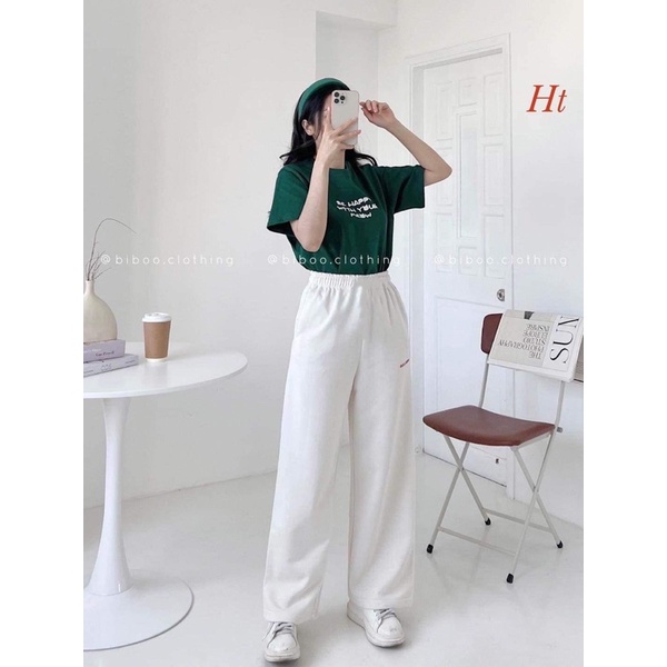 Bộ áo be happy quần xuông trắng H2B768