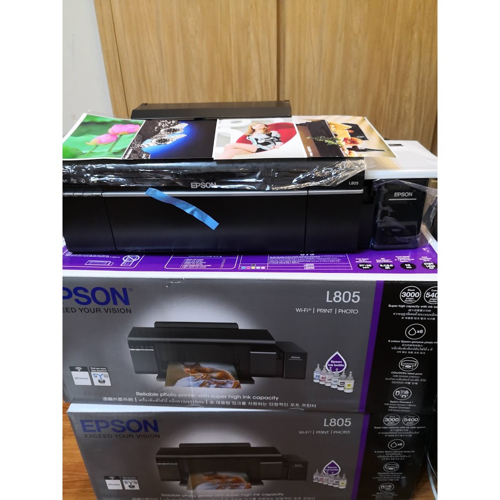 Bộ 6 màu mực in chính hãng Epson mã T673 dành cho máy in màu Photo L805 và L1800