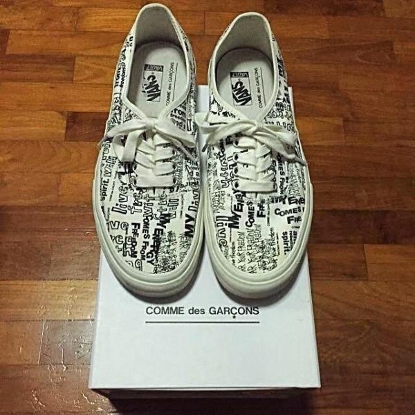 Giày Thể Thao Vans Van-S Vault X Comme Des Garcons Aut LX CDG Họa Tiết Graffiti Cá Tính