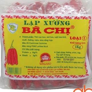 Lạp xưởng bà Chị 200gr - nguyên liệu làm bánh trung thu