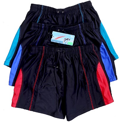 Quần bơi nam 056 có túi đen phối đỏ | BigBuy360 - bigbuy360.vn