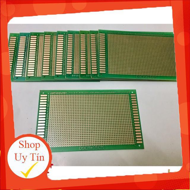 Phíp Đồng Đục Lỗ 2 Mặt PCB Xanh Tốt