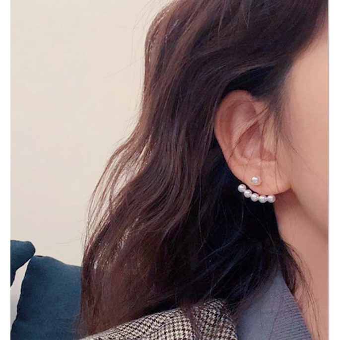 Bông Tai Vành Tai Nữ Đính Đá Mạ 925