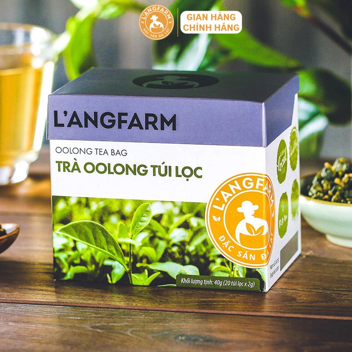 Trà oolong túi lọc L'angfarm hộp 20 tép Được chế biến từ nguyên liệu tự nhiên, hương vị thơm ngon.