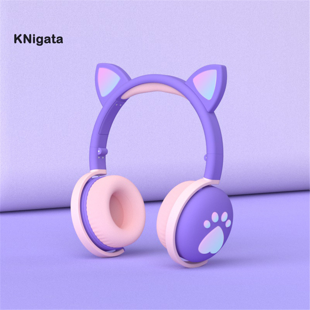 Tai Nghe Bluetooth Không Dây Hình Tai Mèo Có Đèn Led | BigBuy360 - bigbuy360.vn