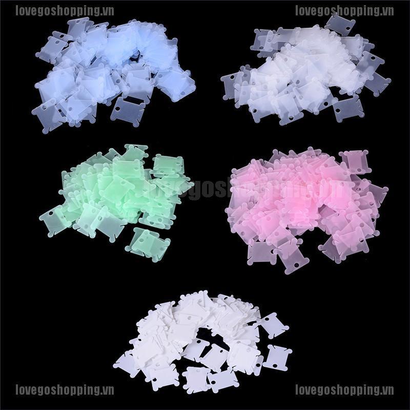 Set 100 Túi Đựng Cuộn Chỉ Thêu Tranh Chữ Thập Diy