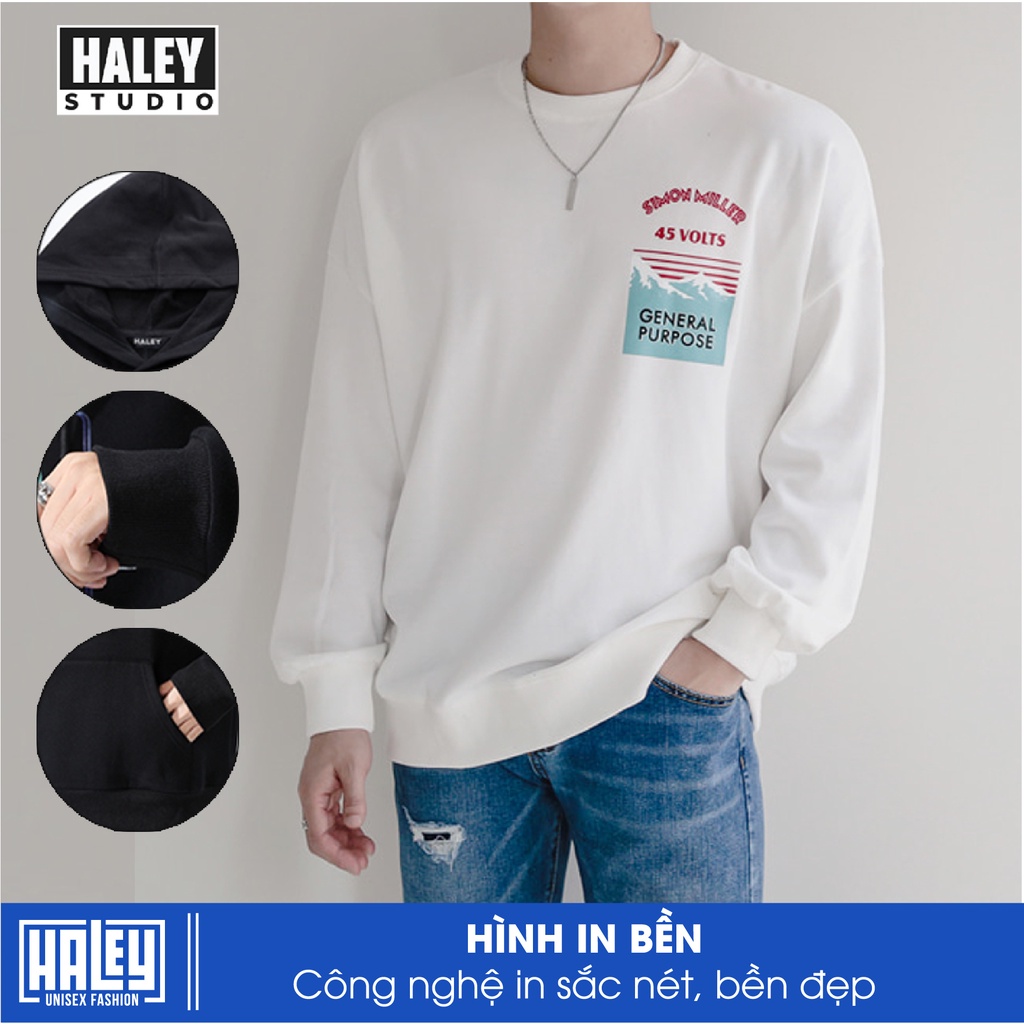 Áo Hoodie Nam Nữ unisex HALEY HD14 phong cách Hàn Quốc cá tính, Chất nỉ cá sấu - Quà tặng ngẫu nhiên | BigBuy360 - bigbuy360.vn