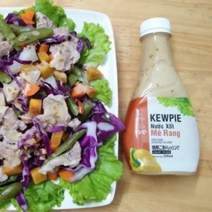 Nước xốt mè rang Kewpie 50ml - nước xốt salad, nước chấm cho các món ăn - Tomchuakids