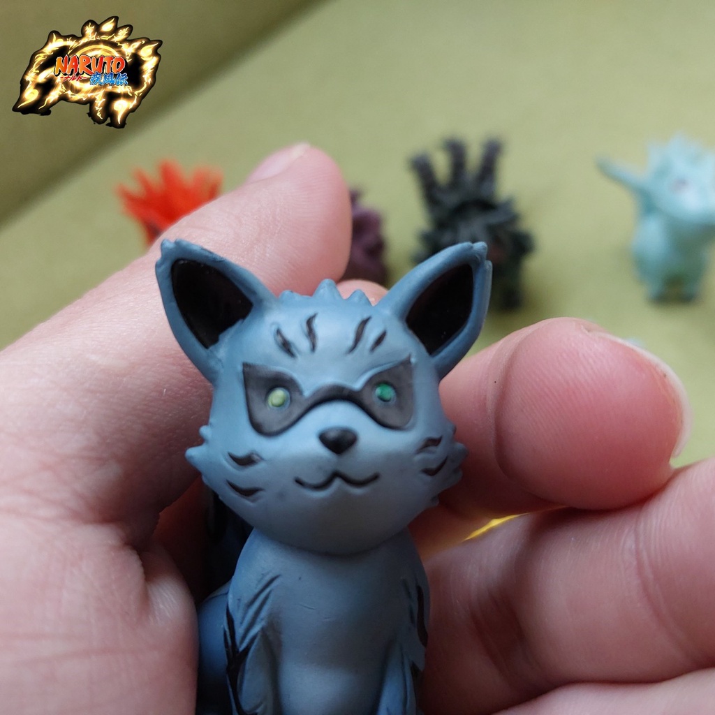 Mô hình Naruto Nhị Vĩ Ác Miêu Nibi Matatabi Một trong Cửu vĩ thú hoạt hình nhẫn giả Na Ru To 1524 2