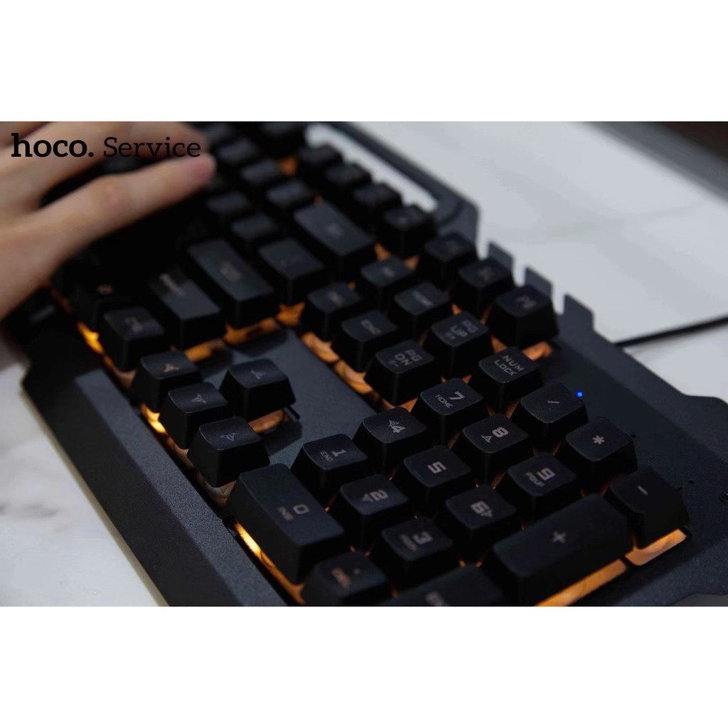 [Mã 252ELSALE hoàn 7% đơn 300K] Bộ bàn phím kèm chuột cao cấp Gaming Hoco Di16 LED RGB bảo hành chính hãng