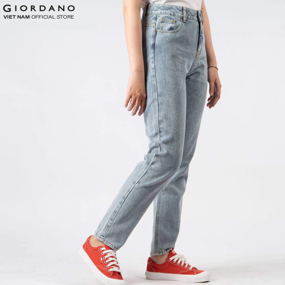 Quần jeans ống suông dài nữ Giordano 05410032