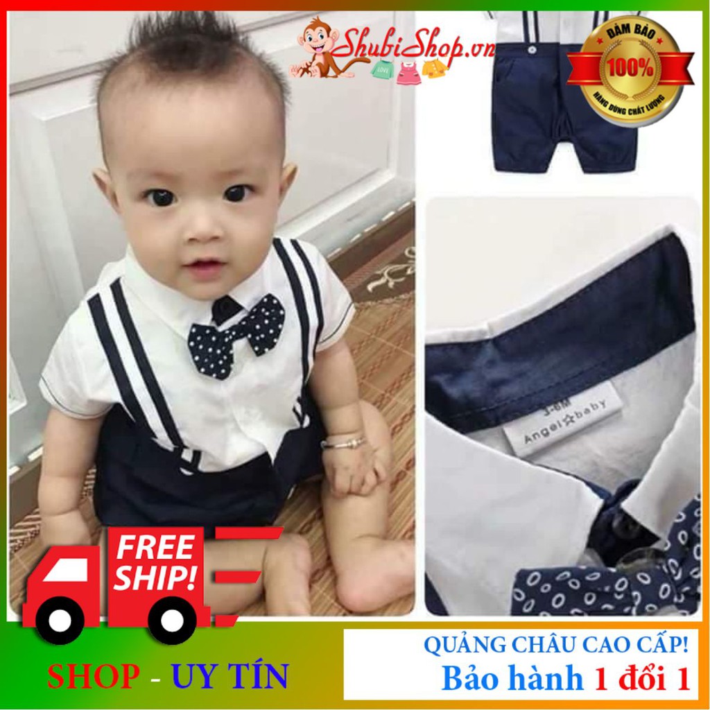 BODY YẾM NƠ CHẤM BI BÉ TRAI CAO CẤP 3-10KG