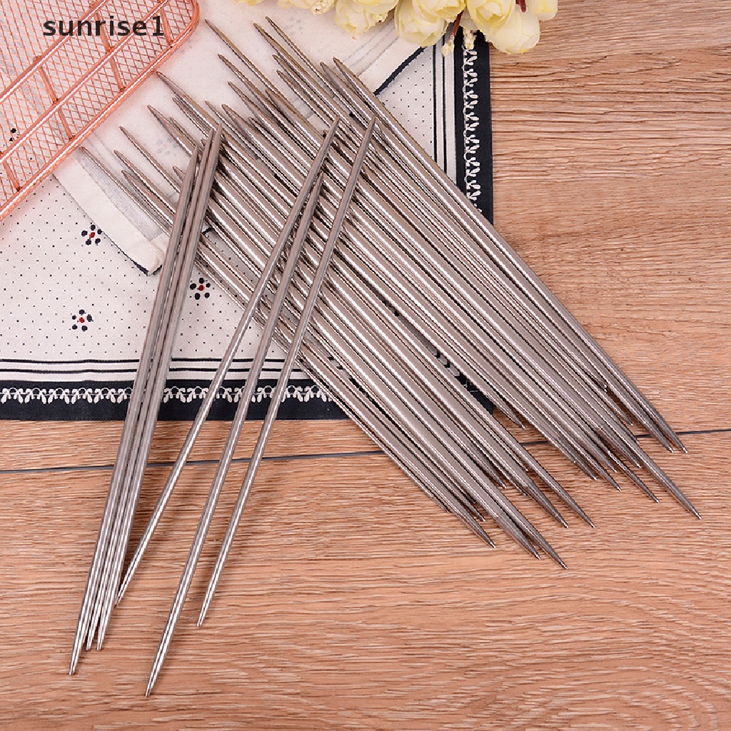 Sunrise1 Set 35 Kim Đan Len Thẳng Dài 20cm Bằng Thép Không Gỉ DIY