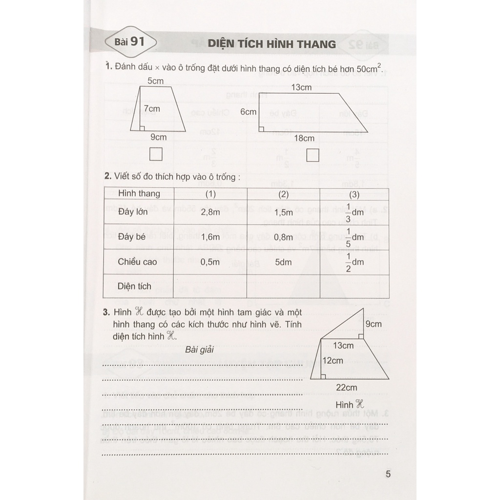 Sách - Vở bài tập toán 5 tập 2