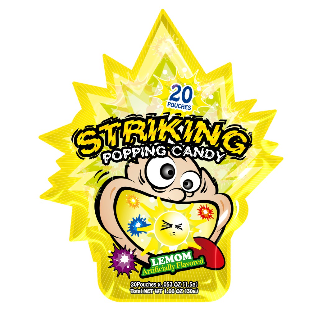 Kẹo Nổ Striking Popping Candy Đủ Mùi Vị Gói Lớn 30g