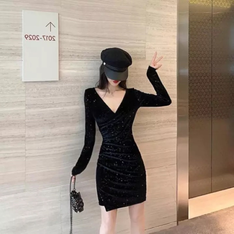 Đầm ôm body kim tuyến hãng TRIXI VNXK