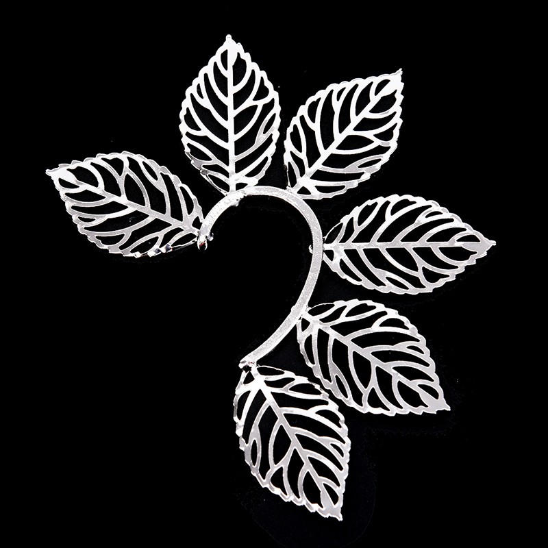 Khuyên Kẹp Vành Tai Hình Chiếc Lá Thời Trang Cho Nữ