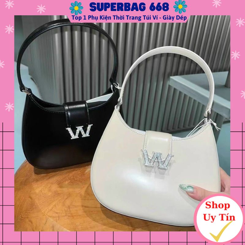 Túi Kẹp Nách Nữ ❤️XẢ KHO BÁN LỖ❤️ Túi Đeo Chéo, Đeo Vai Phối Chữ Và Dây Charm 781