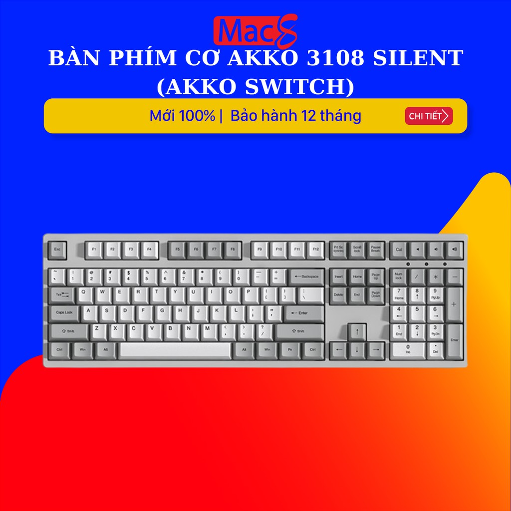 Bàn phím cơ AKKO 3108 Silent (Akko switch)