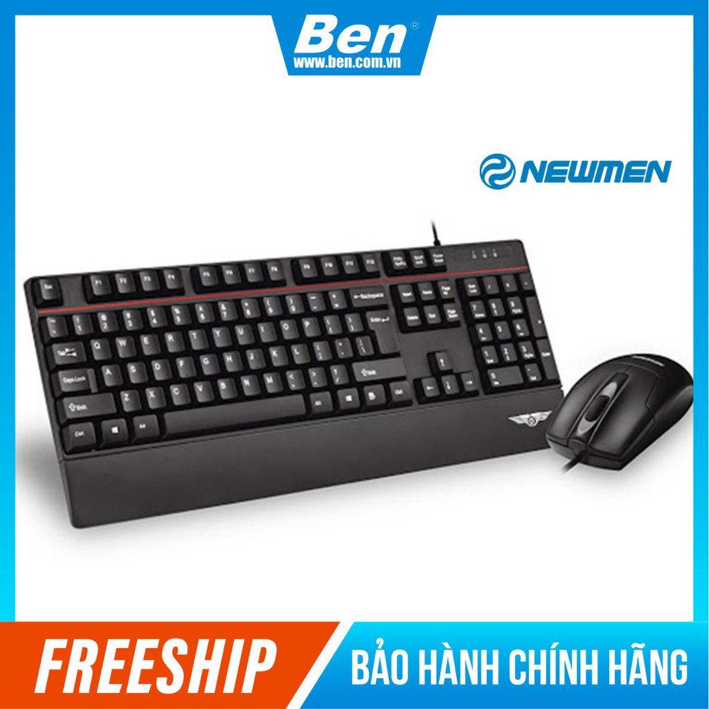 [Mã ELFLASH5 giảm 20K đơn 50K] Bàn phím + Chuột Newmen có dây T260 - Hàng Chính Hãng