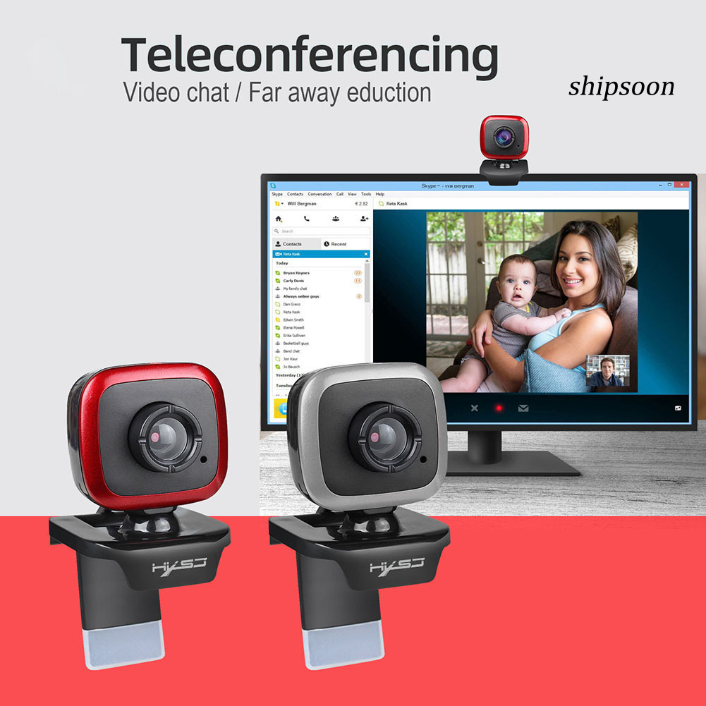 Webcam Cổng Usb Ssn - 480p Có Mic Cho Máy Tính | BigBuy360 - bigbuy360.vn