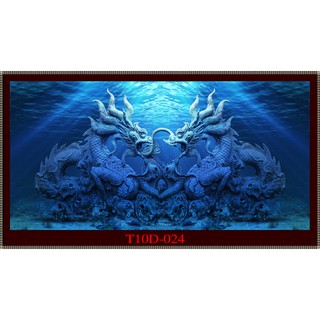 [Quà tặng] Tranh 3D hồ cá cảnh ( kích thước bể 60,70,80,90,100,110,120,150,160cm)