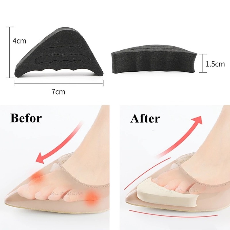 1 Cặp Miếng Đệm Mũi Giày Cao Gót/Cánh Mũi Chống Đau