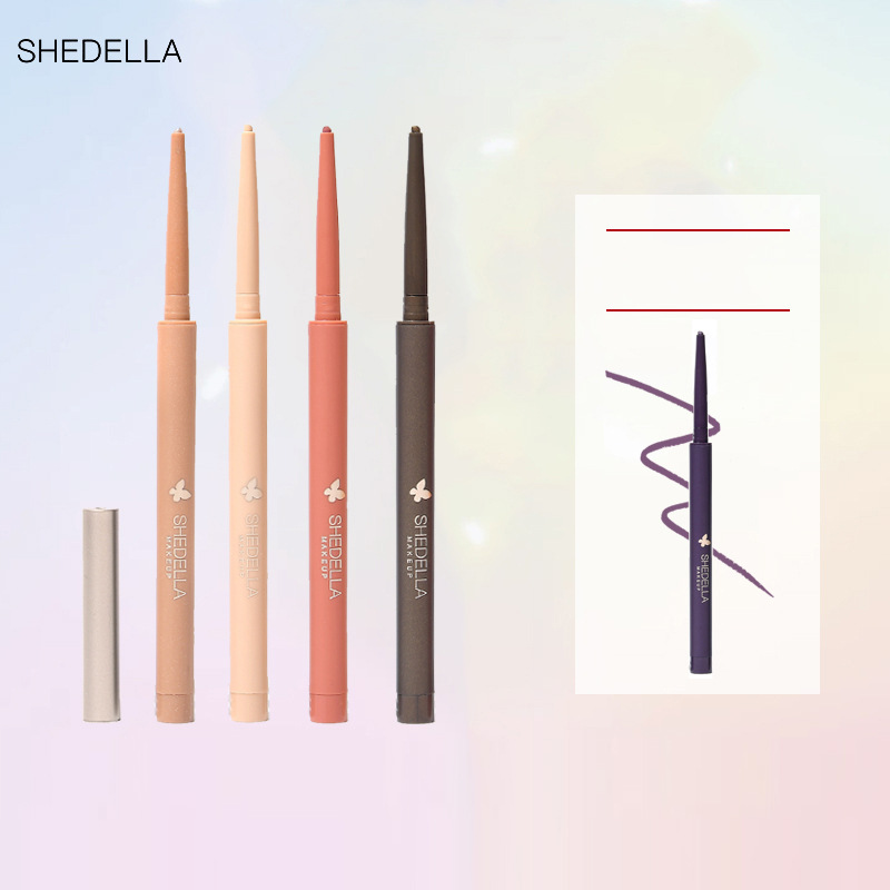 Color Waterproof Eyeliner Pencil No Bloom Makeup Student, Beginner, New Long Lasting Silk Brown Female