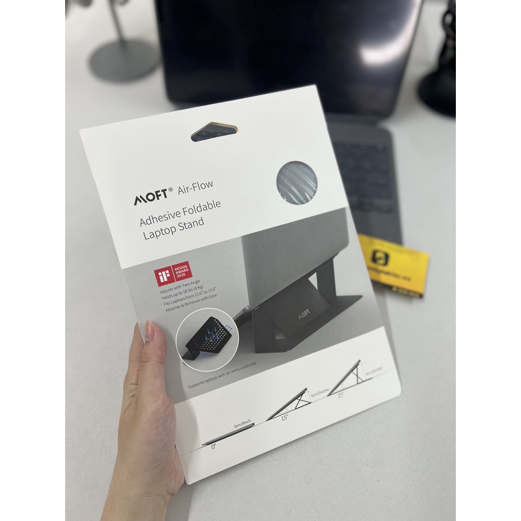 Giá Đỡ Laptop Đế Tản Nhiệt MOFT - Siêu mỏng, chân đế vô hình kê cho Laptop 11.6"-15.6"