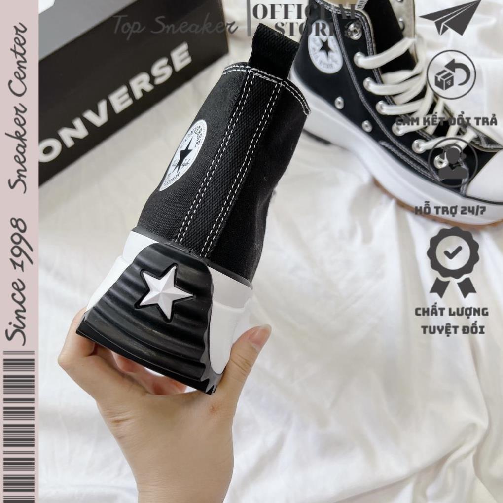 Giày thể thao Converse Run Star Hike Hi Black Hike High top CV cổ cao nam nữ độn đế