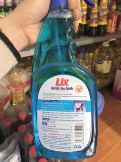 Nước lau kính lix 650ml