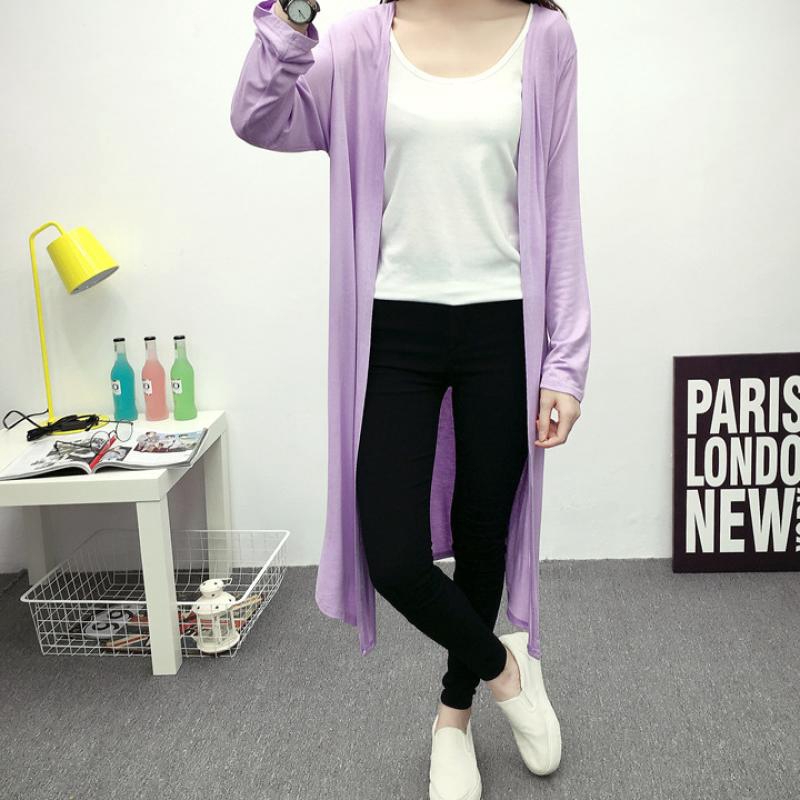 Áo Khoác cardigan Dáng Dài Chống Nắng Thoải Mái Chất Lượng Cao Cho Nữ