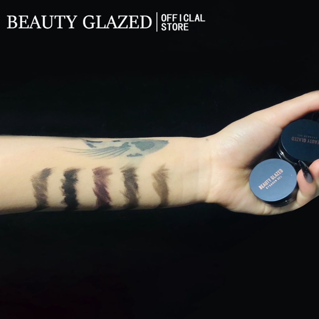 BEAUTY GLAZED Kem lông mày không thấm nước lâu trôi 5 màu có sẵn