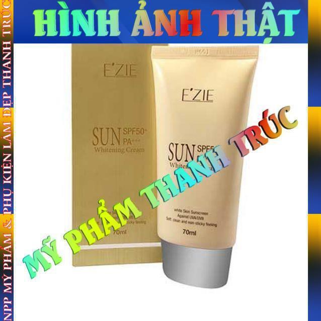 Kem dưỡng trắng da chống nắng Ezie Sun Whitening Cream SPF50 70ml