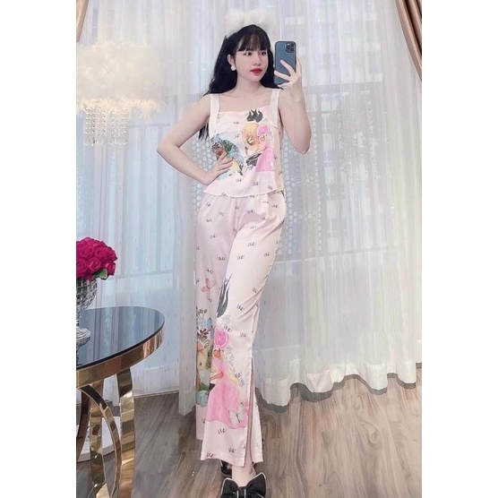 BỘ LỤA QUẦN DÀI ÁO DÂY CAO CẤP NỤ ĐÀO