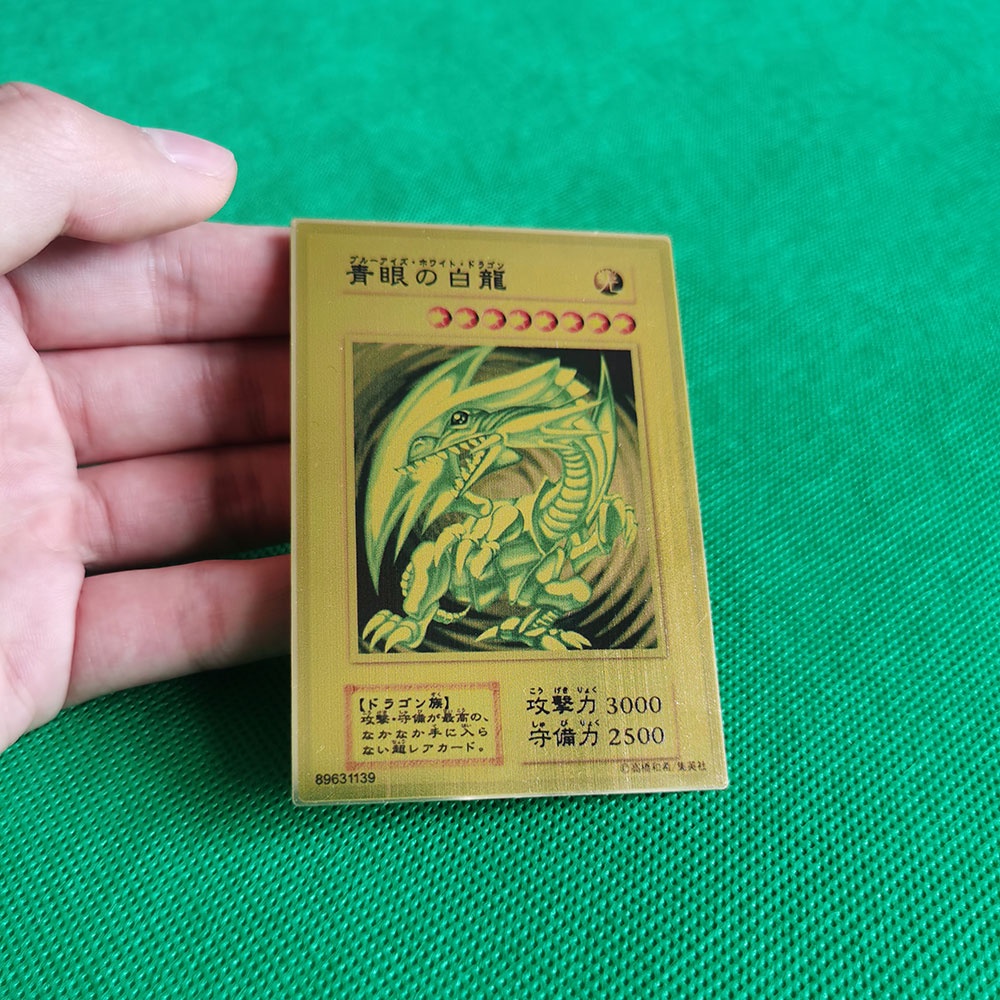 Thẻ sưu tầm kim loại YUGIOH rồng trắng mắt xanh dương phiên bản kỷ niệm 20 làm quà tặng trẻ em
