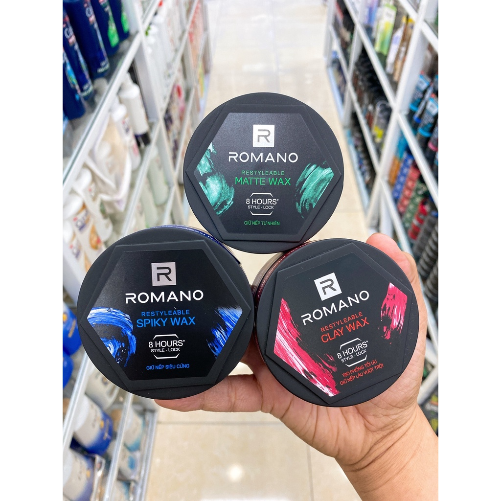 Wax Vuốt Tóc Nam Romano 68g Chính Hãng Mẫu Mới