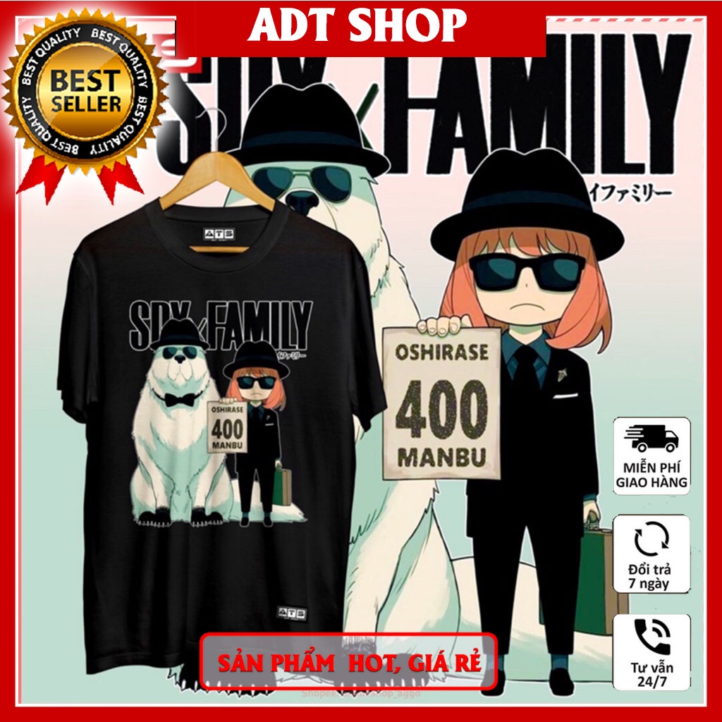 Áo thun Anime Spy X Family Anya Loid Forger Yor Forger Unisex Manga Anime độc đẹp cực HOT giá rẻ ADT|Shop