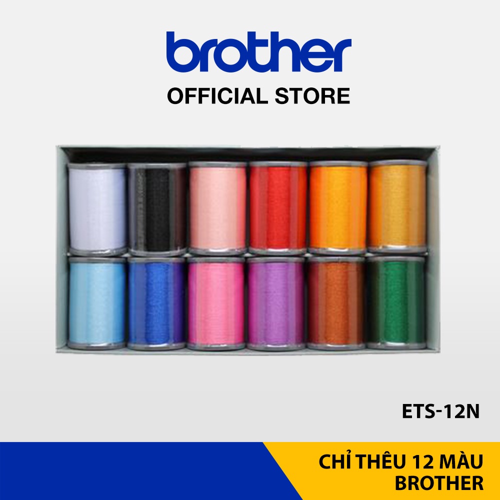 Chỉ thêu 12 màu Brother ETS-12N