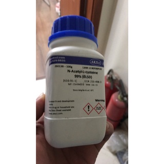 Hóa chất n-acetyl-l-cysteine | cas 616-91-1; lọ 100g