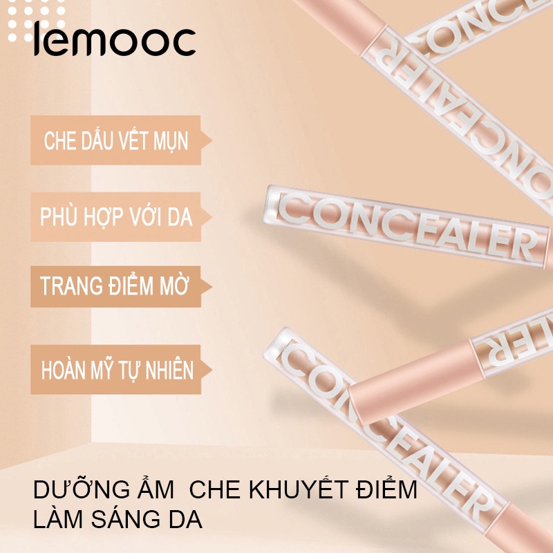 [Hàng mới về] Kem che khuyết điểm dạng lỏng trang điểm toàn diện chống thấm nước