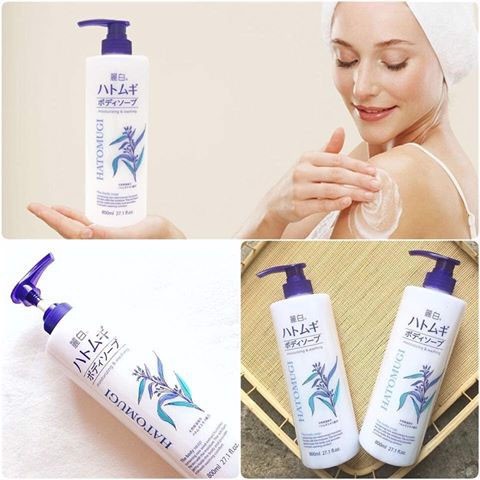 Sữa tắm trắng da Hatomugi ý dĩ nhật bản 800ml Moisturizing Washing