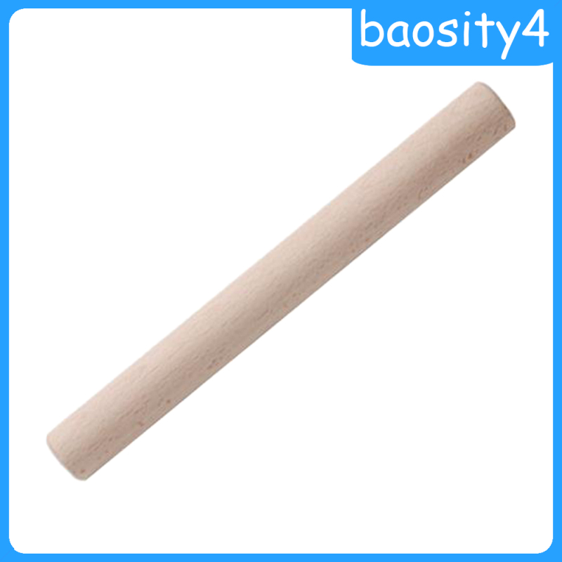 [baosity4]Wooden Rolling Pin for Pastry Baking Cooking Pizza Dough Pie Pasta 60x3.5cm