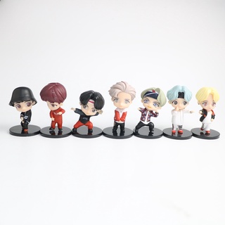 Set 7 mô hình nhân vật BT21 TinyTAN bằng PVC