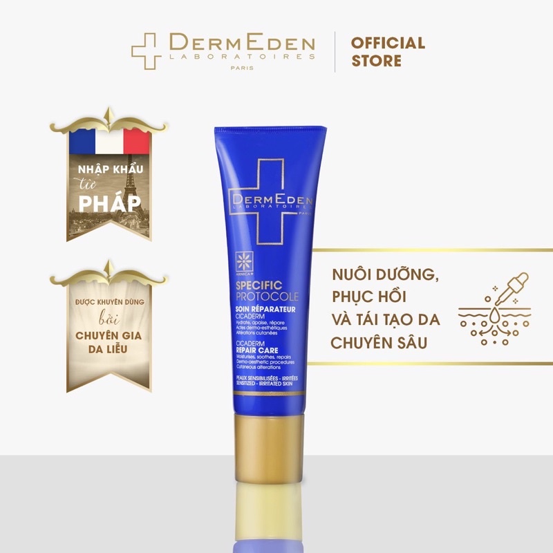 (Chính hãng) Kem dưỡng phục hồi da DERMEDEN REPAIR CARE 30ml