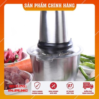 Máy Xay Thịt, Máy Xay Cầm Tay 300W 4 Lưỡi Đa Năng, Máy Xay Sinh Tố Cầm Tay Cối Inox 304